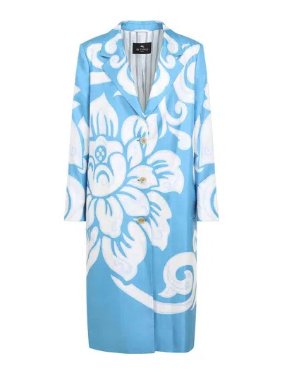 Etro Abrigo Corto - Azul In Blue