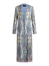 Etro Duster Coat With Pegaso-buttons In White