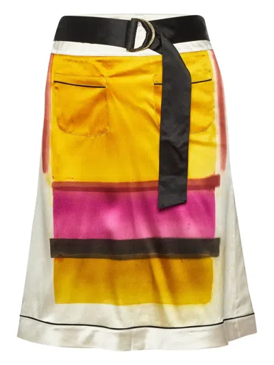 Pre-owned Etro Abstract-pattern Midi Skirt