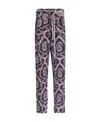 Etro Abstract-pattern Tapered-leg Trousers In Black