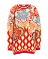 Etro Comet Jacquard-knit Wool-blend Sweater In Multicolor