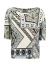 Etro Short-sleeve T-shirt In Light Blue