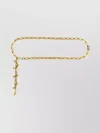Etro Adjustable Chain Link Belt With Gold Finish In Gold
