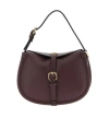 Etro Small Crossbody Bag With Adjustable Strap And Buckle Detail In Burgundy