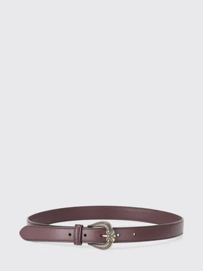 Etro Adjustable Smooth Cowhide Leather Belt With Pin Buckle In Lilac