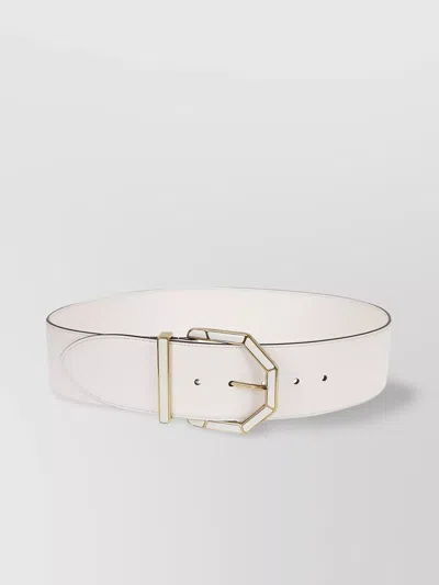 Etro Adjustable Wide Belt Gold-tone Buckle In Neutrals