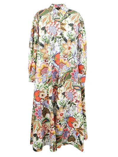 ETRO ALL-OVER FLORAL PRINTED SHIRT DRESS