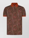 Etro Paisley Printed Short-sleeved Polo Shirt