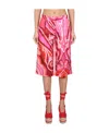 Etro All-over Graphic-print Shorts In Pink