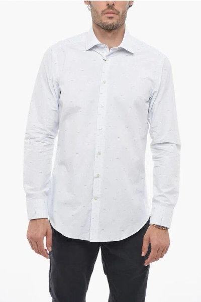 Etro All-over Logo Casual Shirt In White