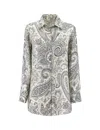 Etro All Over Paisley Print Silk Blouse