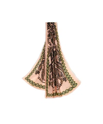 Etro All-over Patterned Scarf In Nude