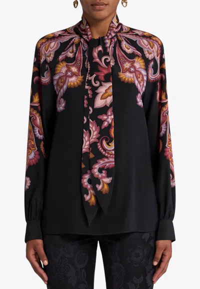 Etro All-over Print Long Sleeved Blouse