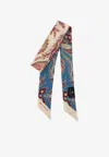 Etro All-over Print Silk Scarf In Multi