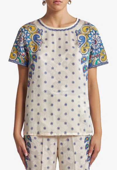 ETRO ALL-OVER PRINT T-SHIRT