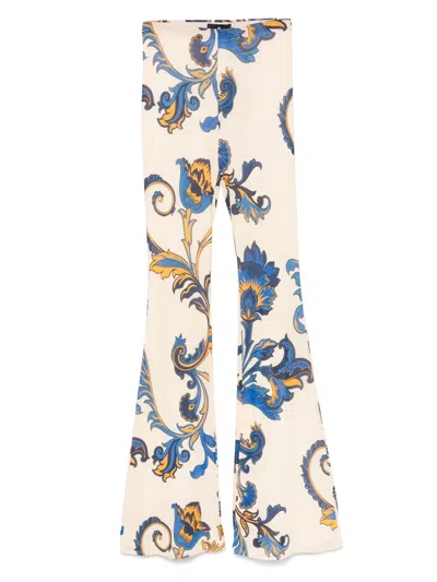 Etro All-over-print Trousers In Neutrals