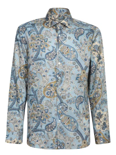 Etro Roma Celestial Pattern Shirt In Blue