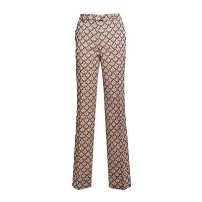 Etro Allover Floral Printed Straight-leg Trousers In Multi