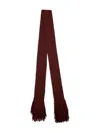 Etro Alpaca-wool Fringed Scarf In Burgundy