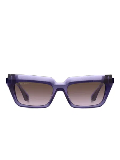 ETRO ANGULAR-FRAME SUNGLASSES