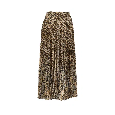 Etro Aniamlier Printed Long Skirt In Multicolor