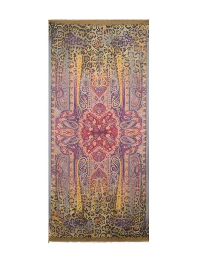 Etro Animal-pattern Scarf In Multi