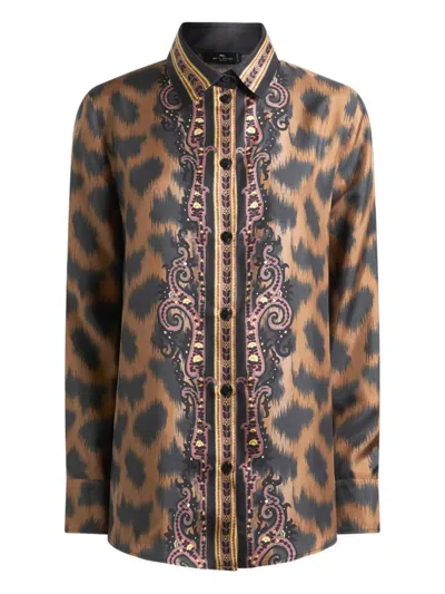 ETRO ANIMAL-PATTERN SHIRT
