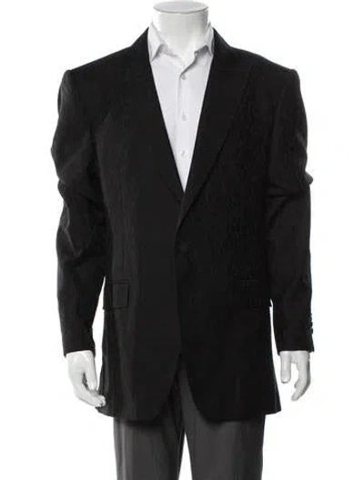 Pre-owned Etro Animal Print Blazer In Purple
