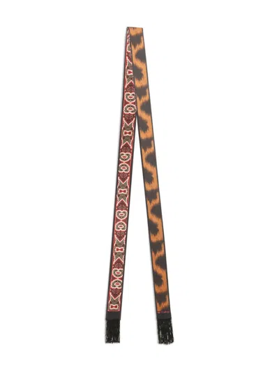 Etro Animal-print Scarf In Black