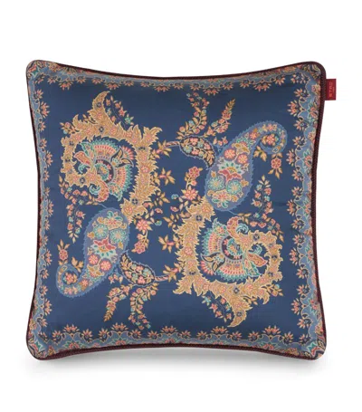 Etro Aralia Cushion (45cm X 45cm) In Blue