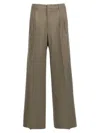 Etro Men Army Green Stretch Wool Palazzo Pant In Green
