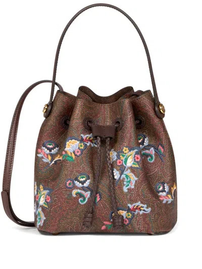 Etro Arnic Bucket Bag In Brown