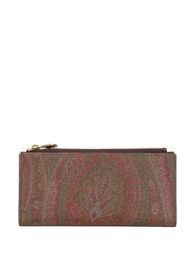 Etro Arnica Printed Wallet In Multi
