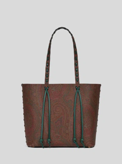 Etro Arnica 1984 Large Tote Bag In Brown