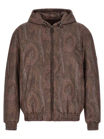 Etro Arnica Bomber Jacket In Brown