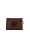 Etro Arnica Paisley Jacquard Shoulder Bag In Brown