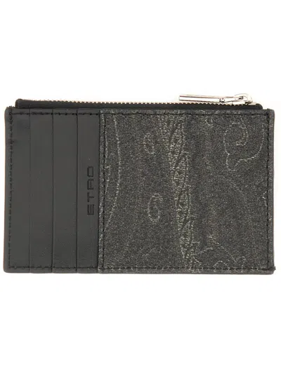 Etro Arnica Card Case In Black