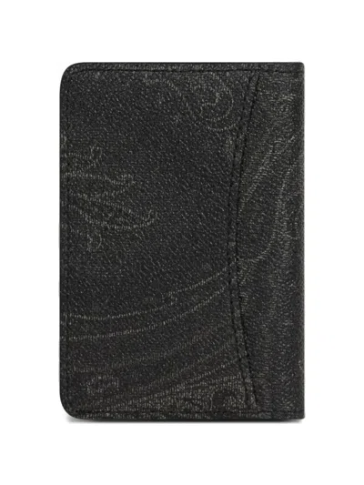 Etro Arnica Document And Card Holder In Black