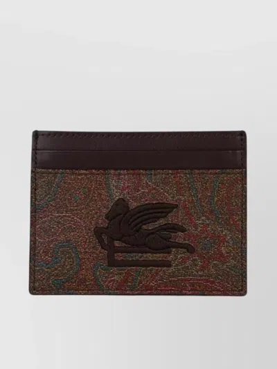 Etro 'arnica' Leather Card Holder