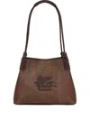 Etro Arnica Libra Small Tote Bag In Brown