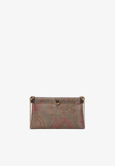 Etro Arnica Paisley Jacquard Clutch Bag In Multi