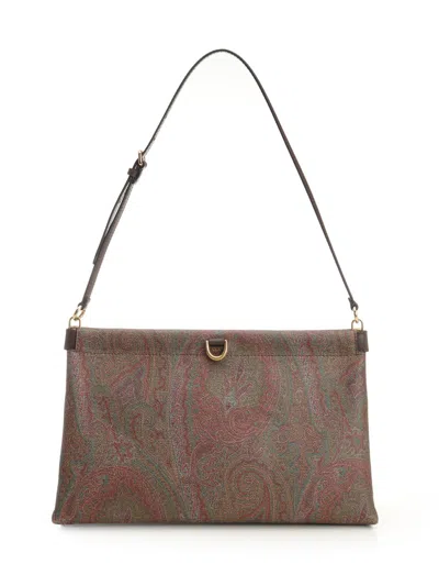 Etro Arnica Shoulder Bag Shoulder Bags Multicolor In Brown
