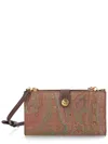 Etro Shoulder Bag Paisley Pattern Gold Tone Hardware In Multi