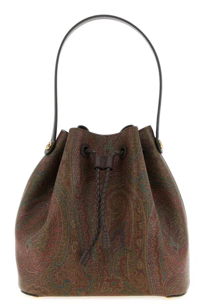 Etro 'arnica' Small Bucket Bag In Brown