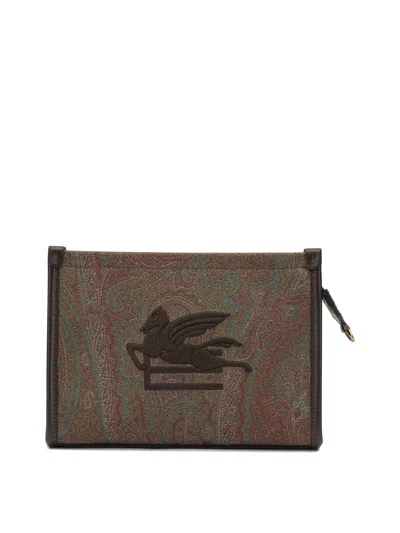 Etro "arnica" Small Shoulder Bag In Brown