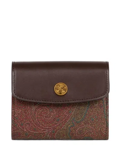 Etro Arnica Tri-fold Paisley-print Wallet