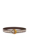Etro Ayers Belt With Paisley Buckle In Brown