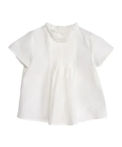 Etro Baby Pleated Top In White