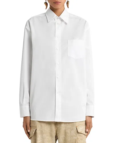 Etro Back Print Loose Fit Shirt In White