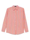 Etro Back Slit Striped Cotton Shirt